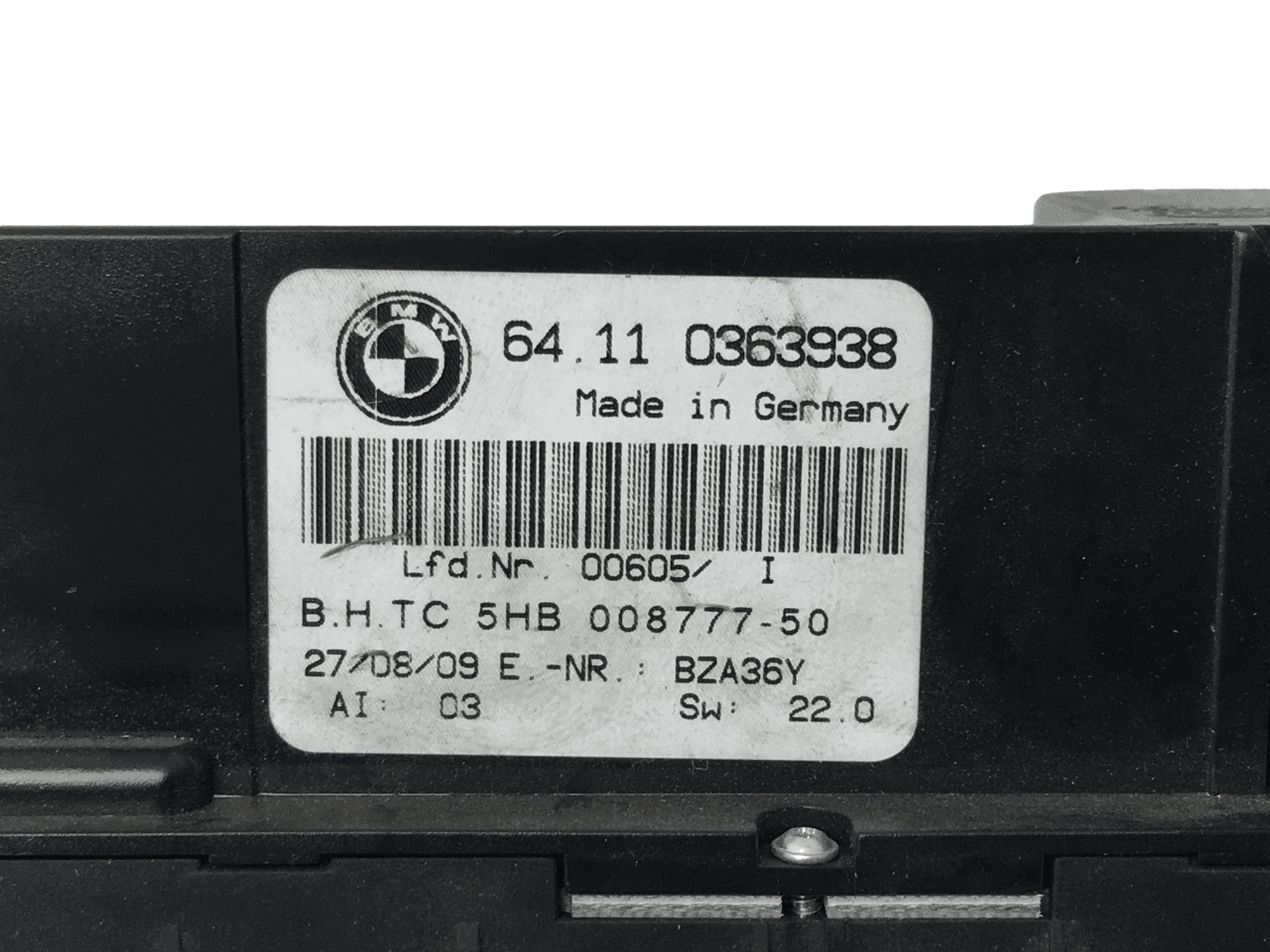 Panel clima Bmw 64110363938 - 64110363938