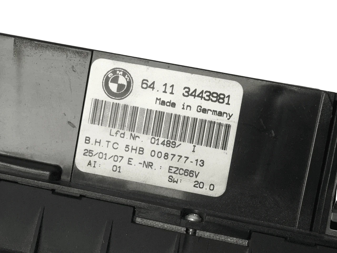 Panel Clima Bmw 64113443981