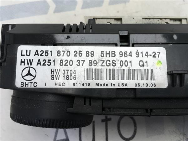 Panel Clima Mercedes ML W164