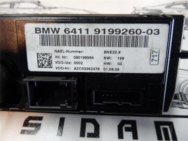 Panel climatizador bmw 64119199260 - 64119199260