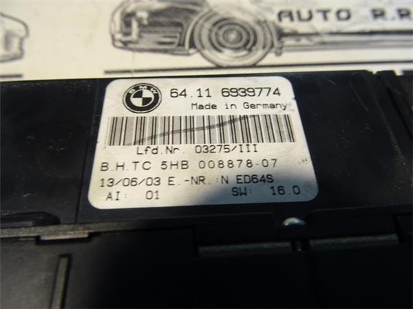 Panel climatizador bmw e46 64116939774 - 64116939774