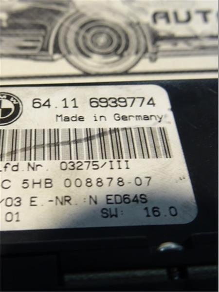Panel climatizador bmw e46 64116939774 - 64116939774