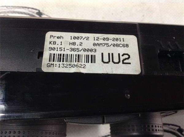 Panel climatizador opel astra h zafira b - 13250622