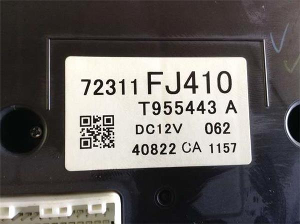 Panel climatizador subaru xv - 72311fj410