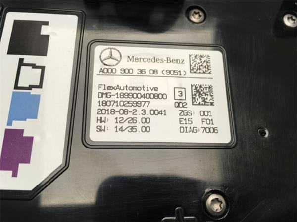 Panel luz interior mercedes a w176 - a0009003608