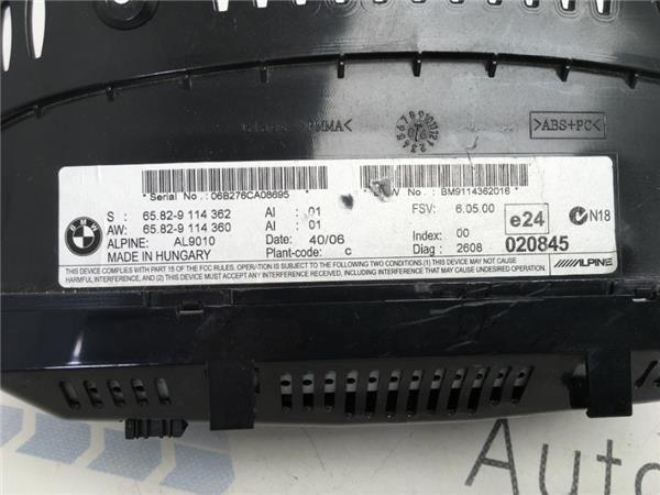 Pantalla Multifuncion Bmw 65829114362 - 65829114362