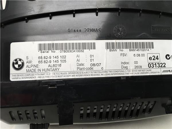 Pantalla multifuncion BMW 65829145102