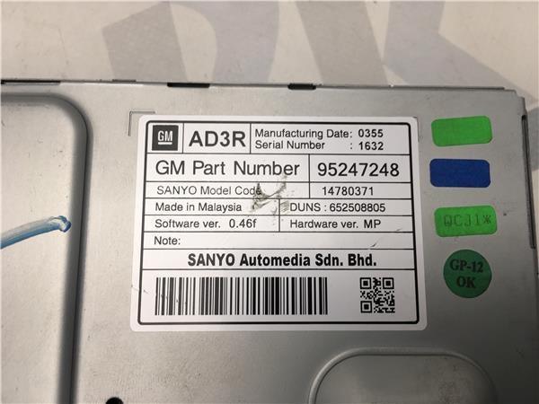 Pantalla multifuncion Opel Astra J - 95247248