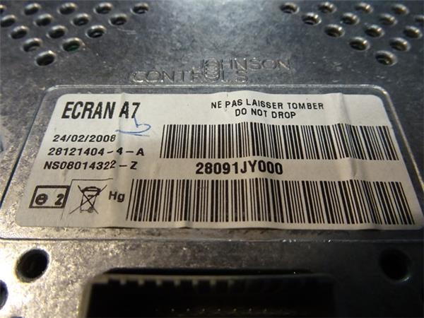 Pantalla multifuncion renault koleos i - 28091jy000