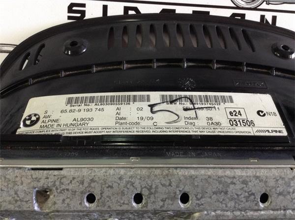 Pantalla navegador bmw e90 65829193745 - 65829193745