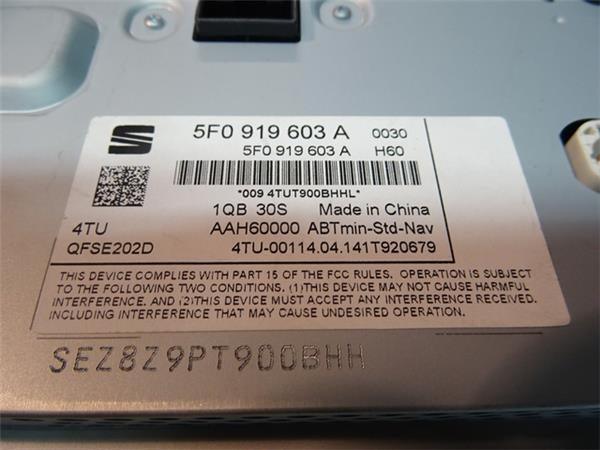 Pantalla navegador gps seat 5f0919603a - 5f0919603a