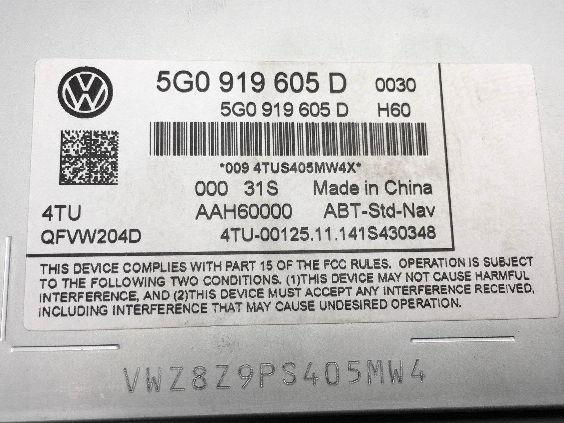 Pantalla Radio Navegacion VW Golf VII - 5g0919605d