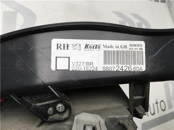 Piloto derecho Led Peugeot 508 - 9807242680A