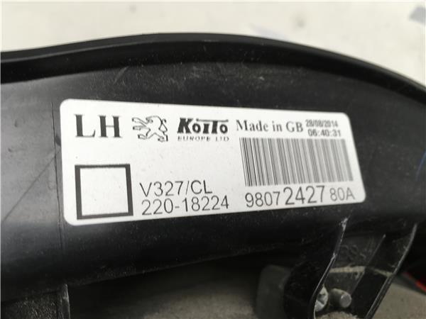 Piloto izquierdo Led Peugeot 508 - 9807242780A