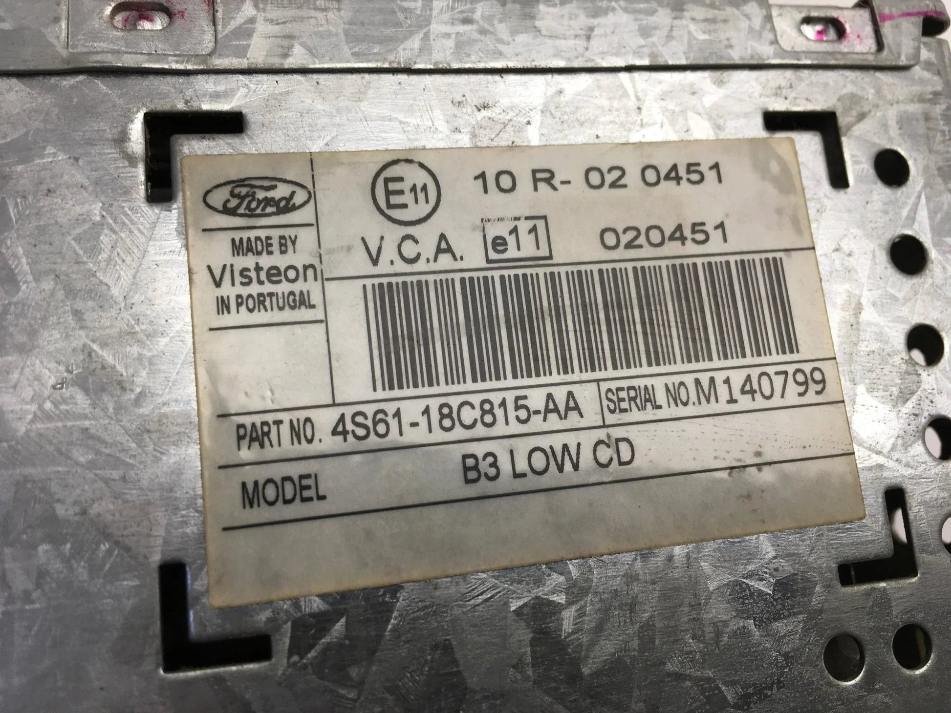 Radio CD Ford 10R020451
