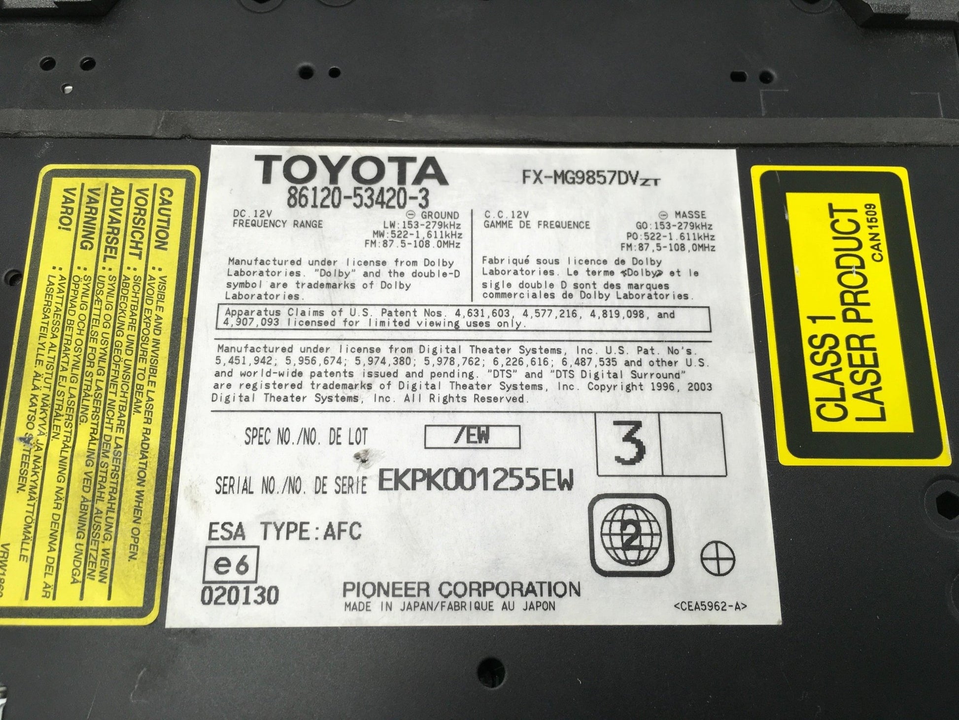 Radio CD Lexus IS II - 86120534203