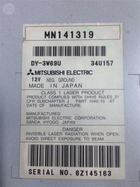 Radio cd mitsubishi mn141319 - mn141319