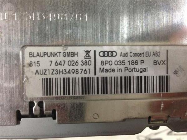 RADIO CD MP3 AUDI A3 8P 8P0035186P - 8P0035186P