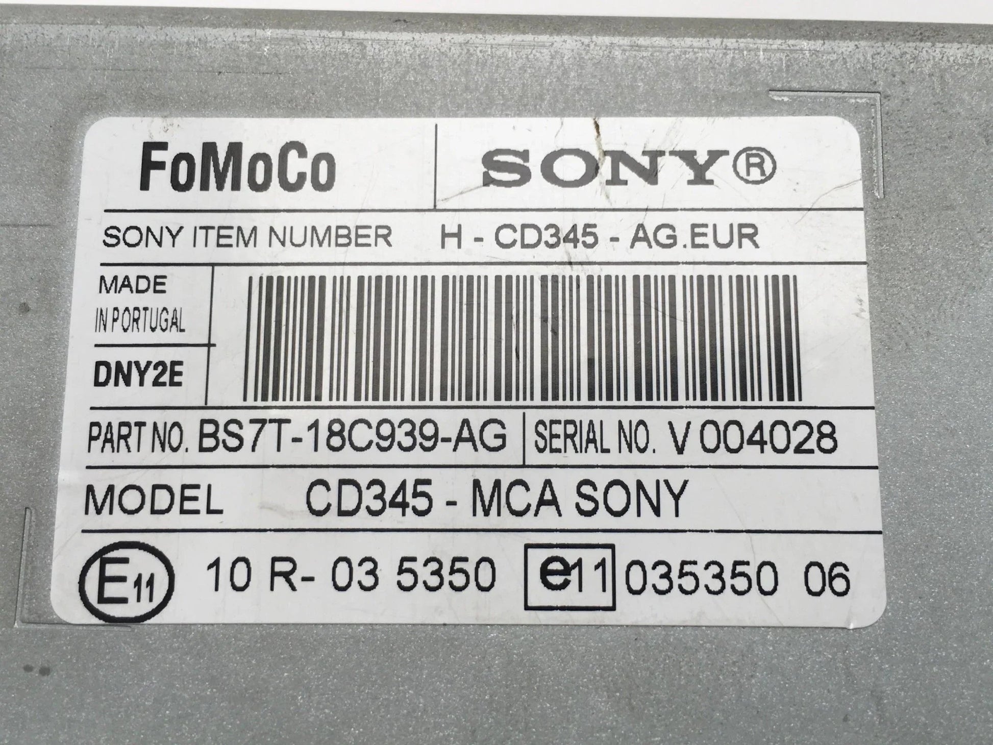 Radio cd mp3 ford bs7t18c939ag
