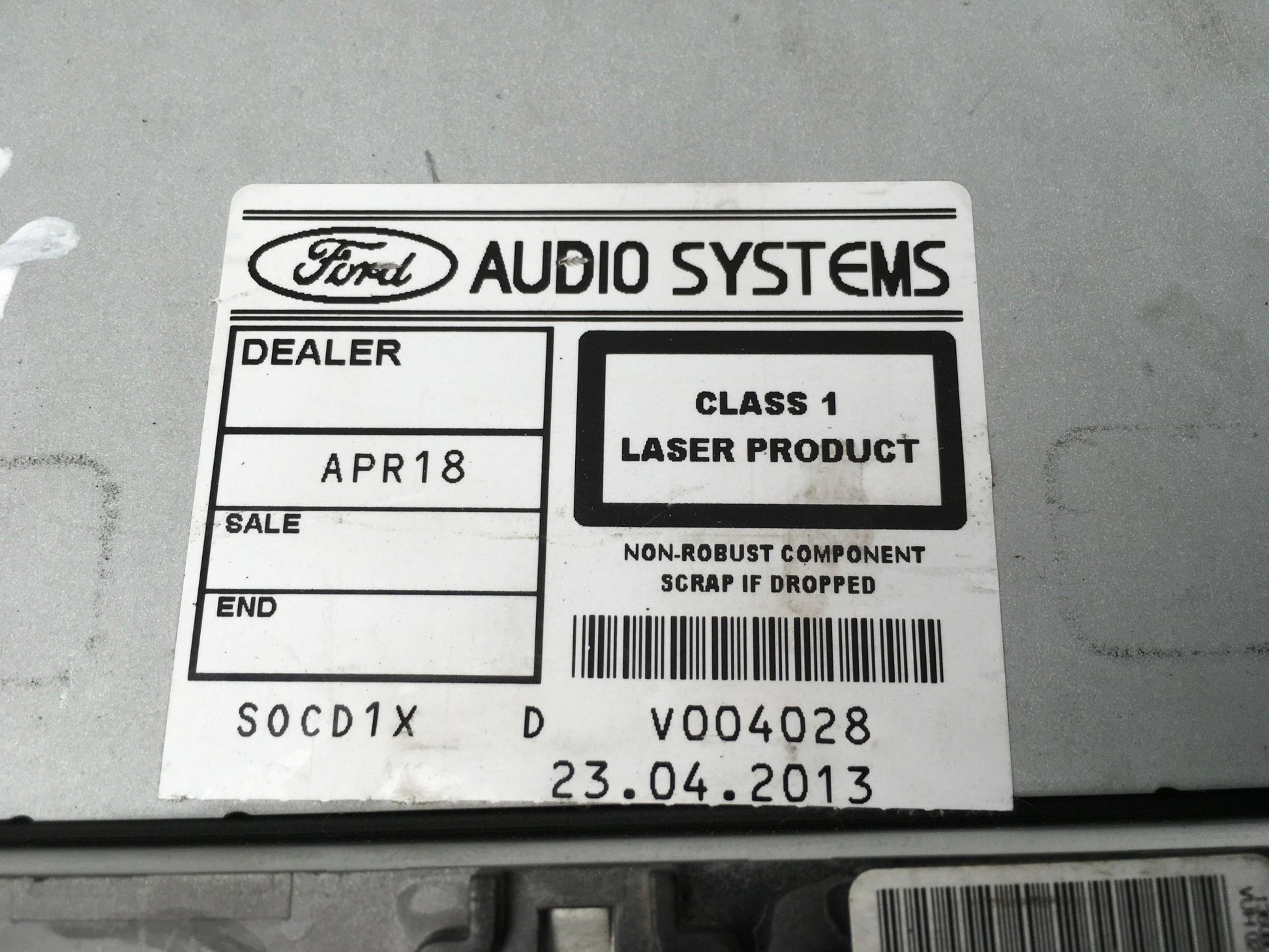 Radio cd mp3 ford bs7t18c939ag - CD345MCA