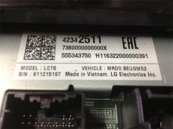 Radio cd navegacion opel astra k - 42342511