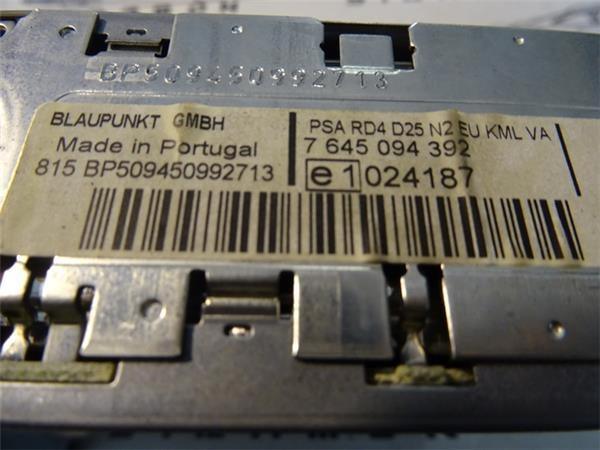 RADIO CD PEUGEOT 407 9661606677 - 9661606677