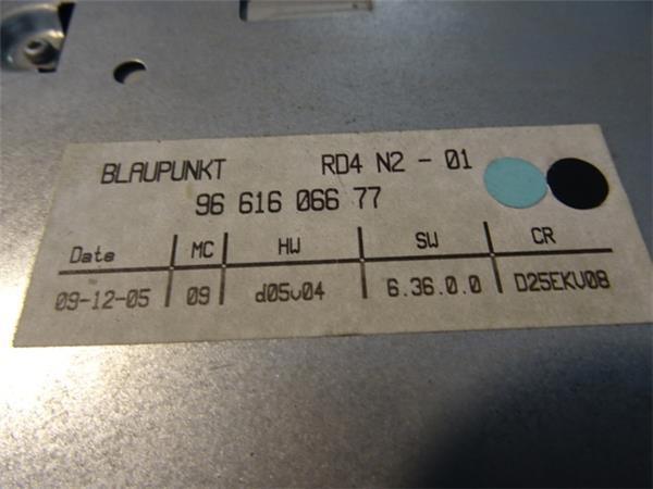 RADIO CD PEUGEOT 407 9661606677 - 9661606677