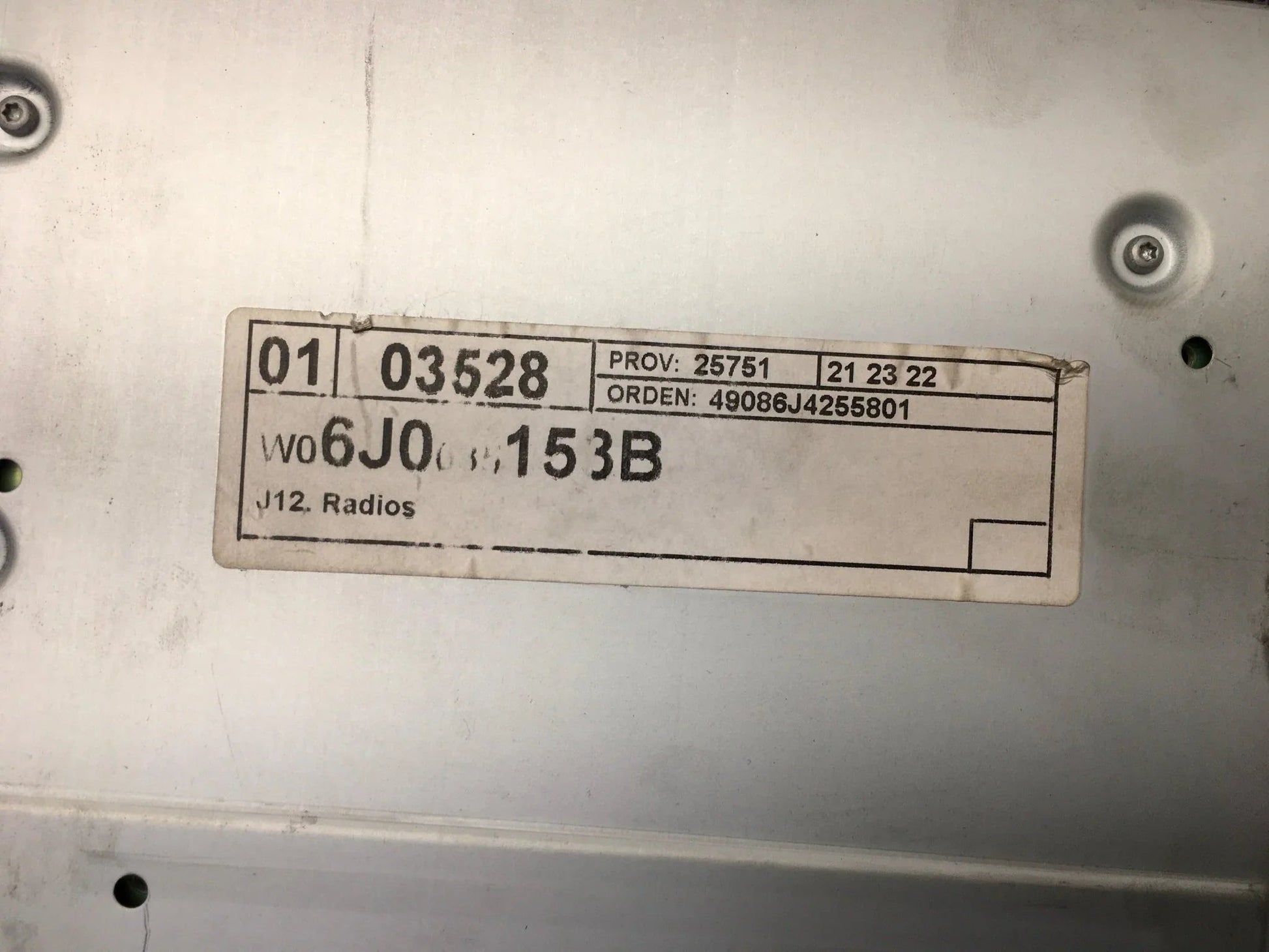 Radio CD Seat Ibiza 6J 6J0035153B