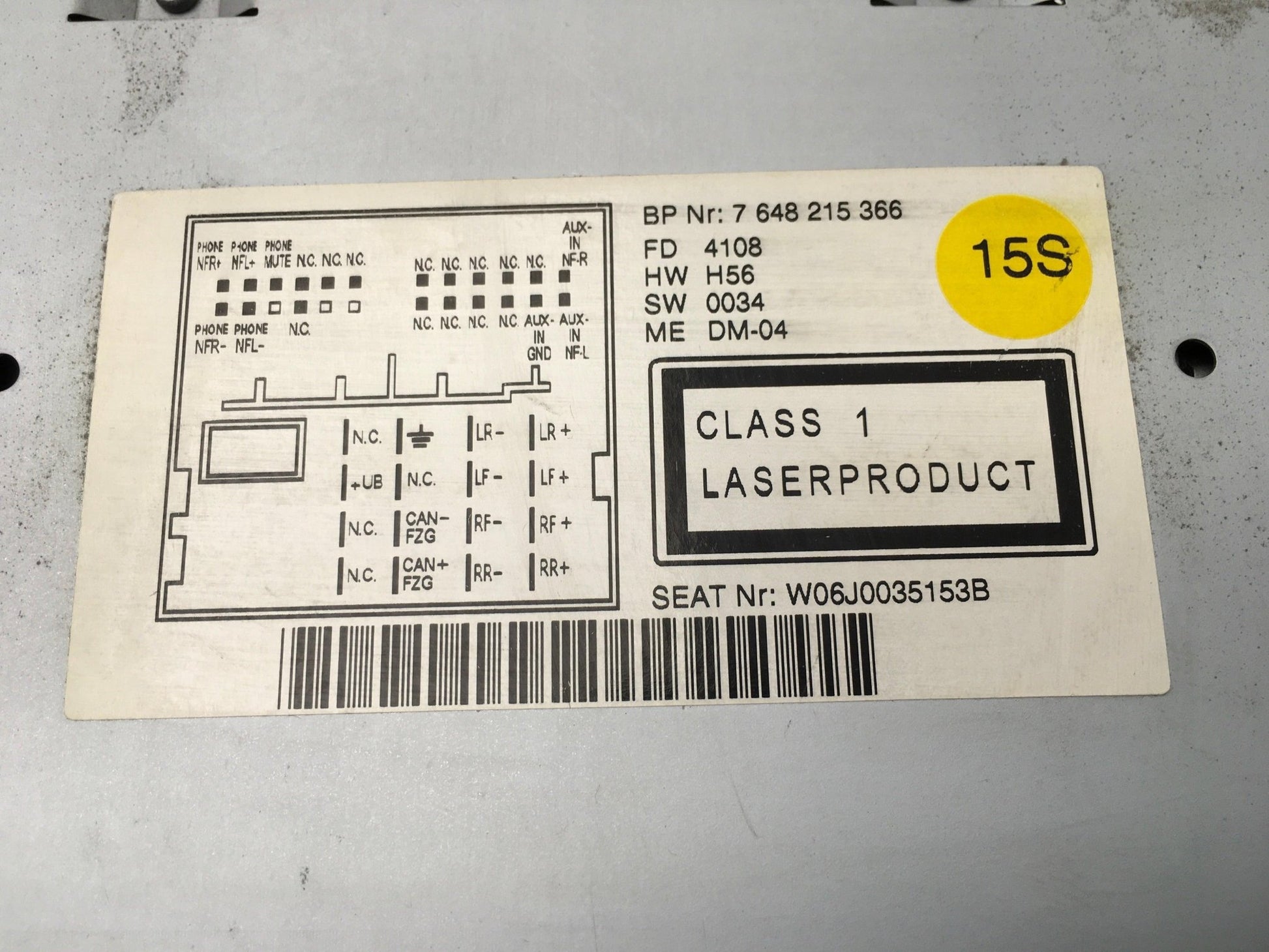 Radio CD Seat Ibiza 6J 6J0035153B - 6J0035153B