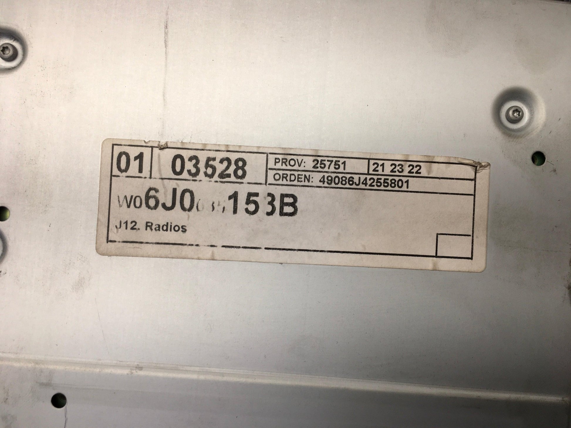 Radio CD Seat Ibiza 6J 6J0035153B - 6J0035153B