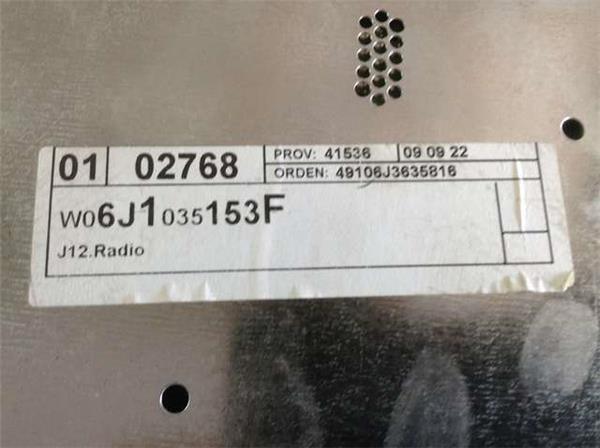 Radio cd seat ibiza 6j 6J1035153F - 6j1035153f