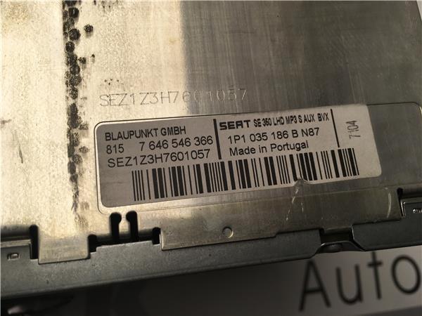 Radio cd seat leon ii 1p 1p1035186b - 1p1035186b