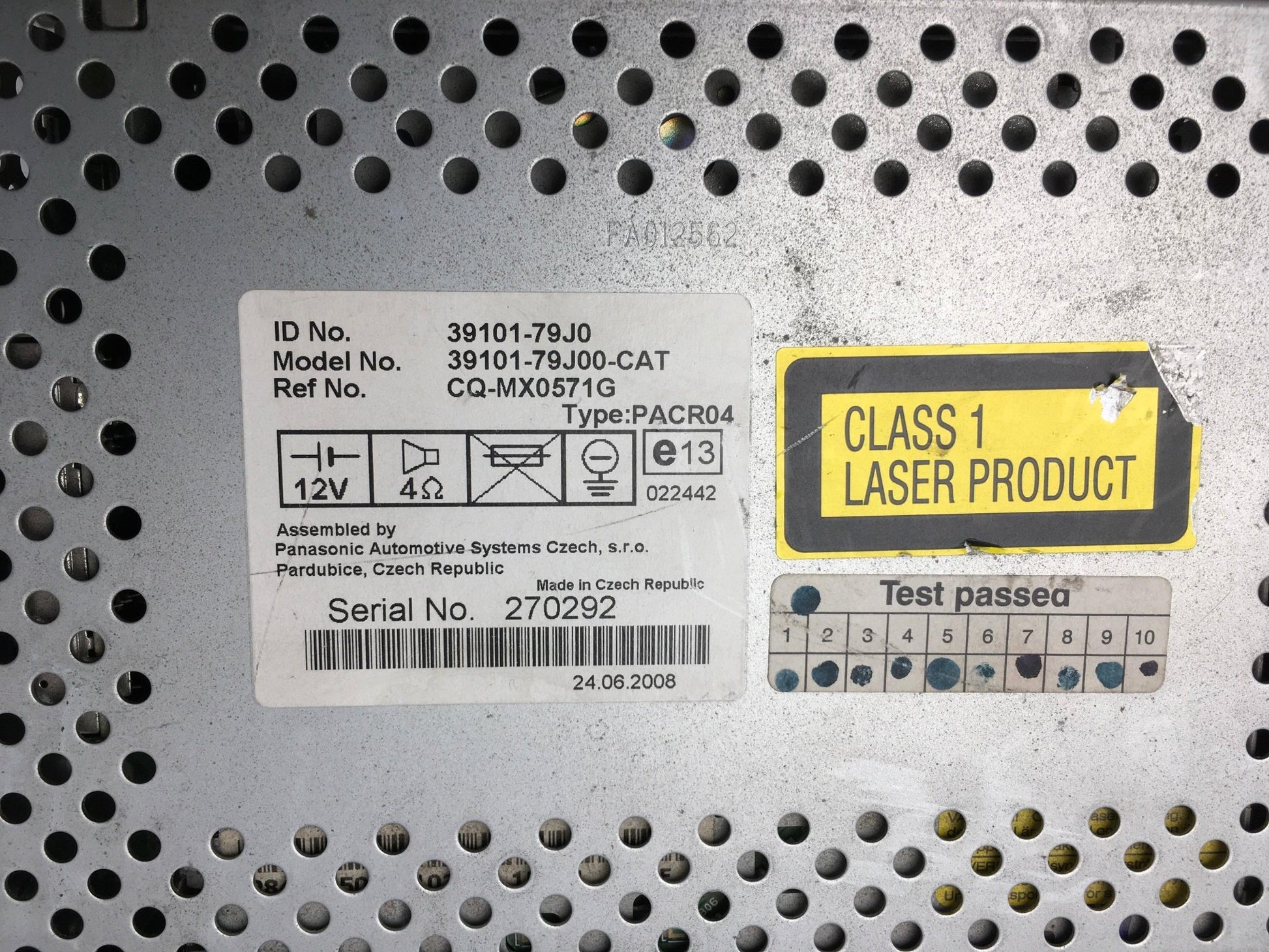 Radio cd Suzuki sx4 39101 - 79j0 - 39101-79j0