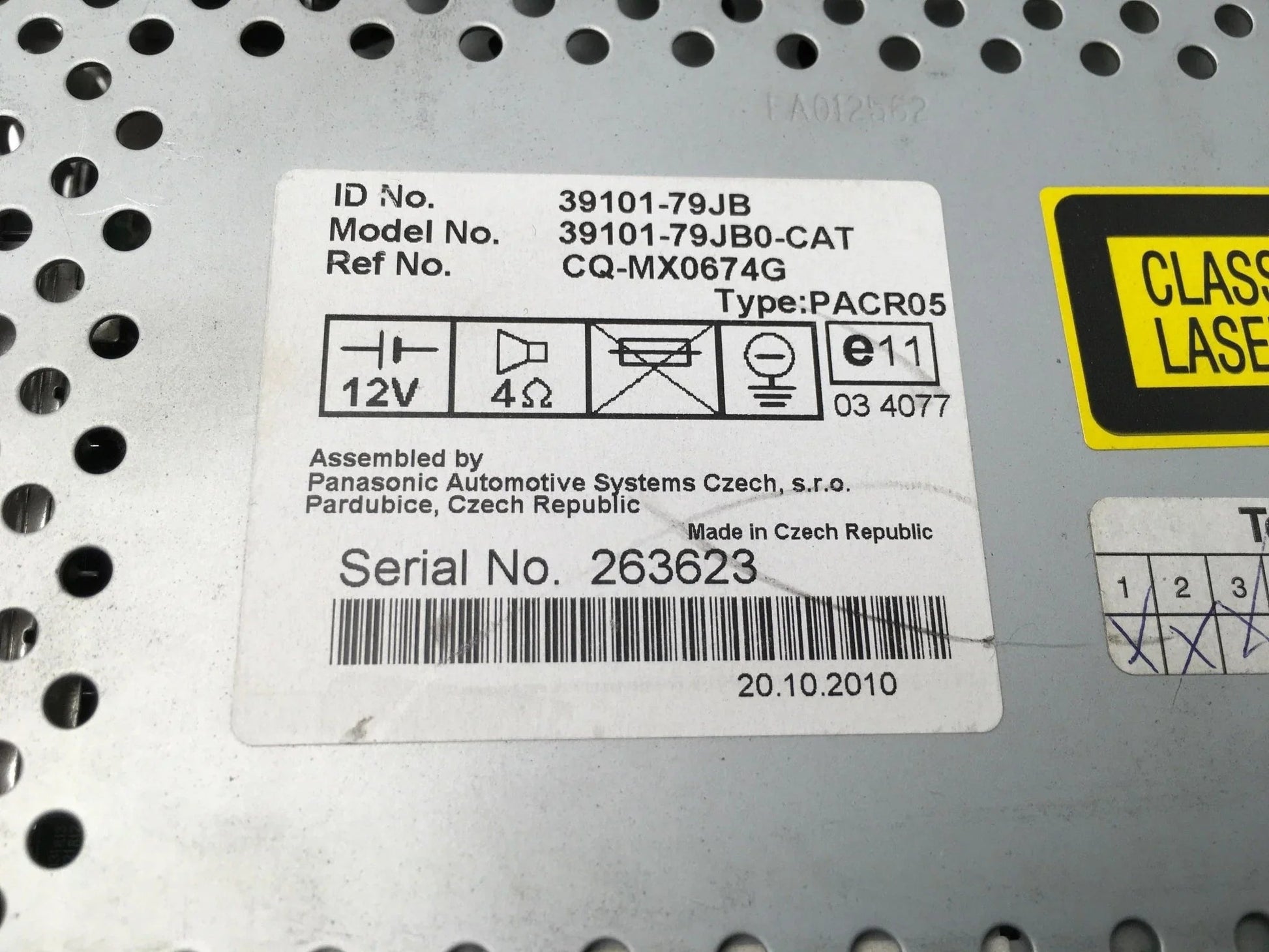 Radio cd suzuki sx4 39101-79jb