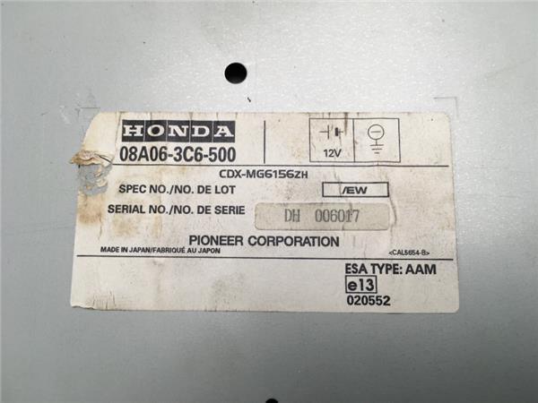 Radior CD Honda Civic 7 - 08a063c6500