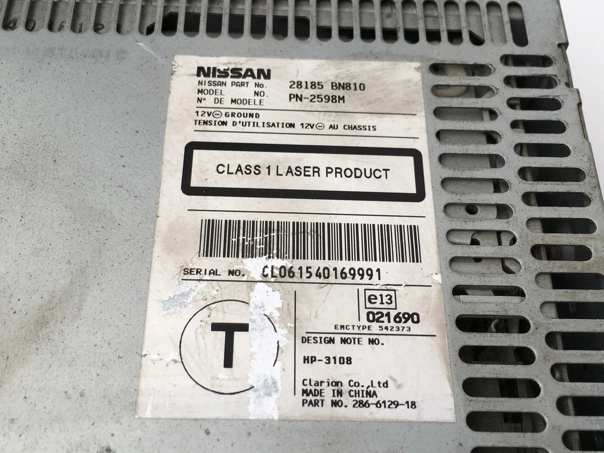 Sistema audio Nissan Almera II