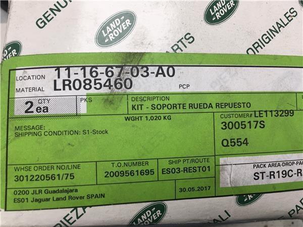 Soporte rueda repuesto Land Rover