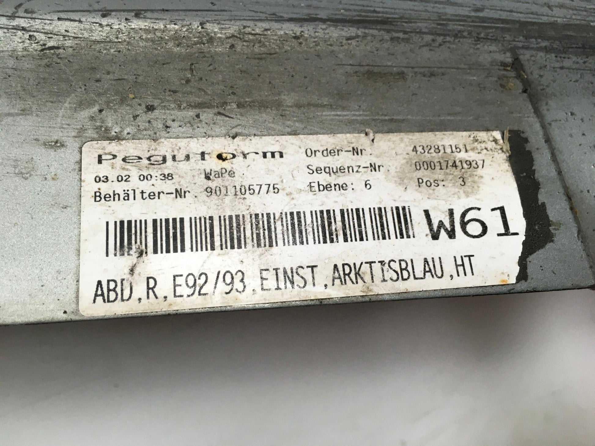 Talonera derecha Bmw E92 Coupe - taloneradchae92