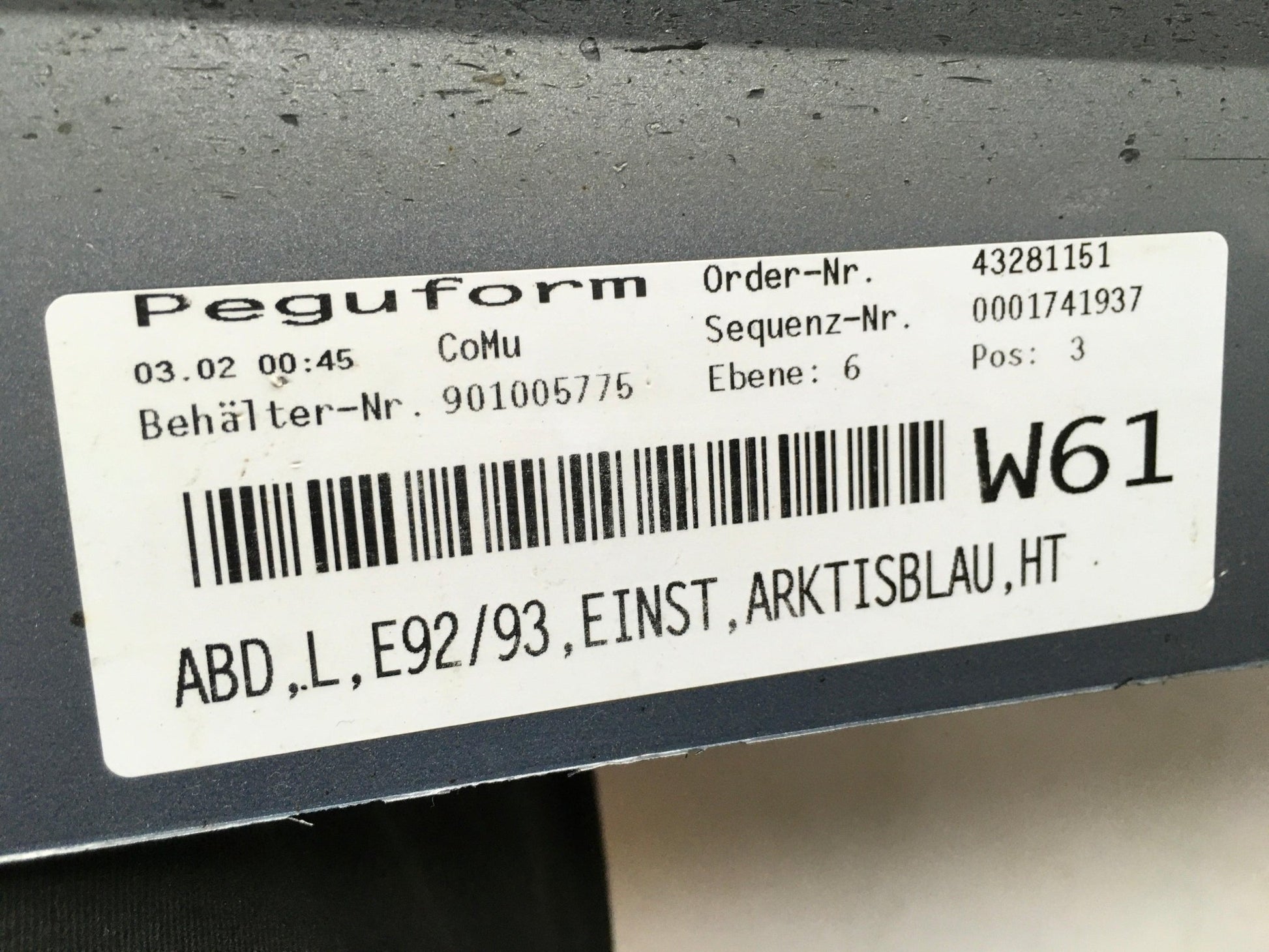 Talonera izquierda Bmw E92 coupe - taloneraizqe92