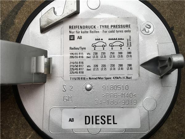 Tapa de combustible Opel Vectra C