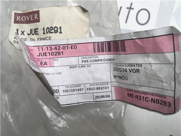 Tubo AC Rover MG jue10291 - jue10291