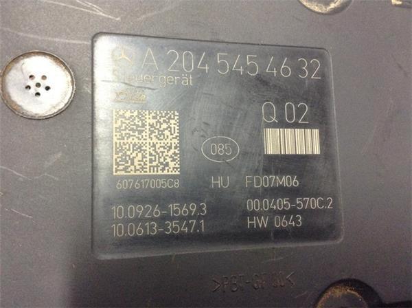 Unidad abs mercedes c w204 a0064312512 - a0064312512