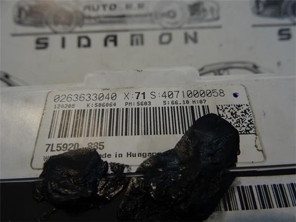 Velocimetro porsche cayenne 0263633040 - 0263633040